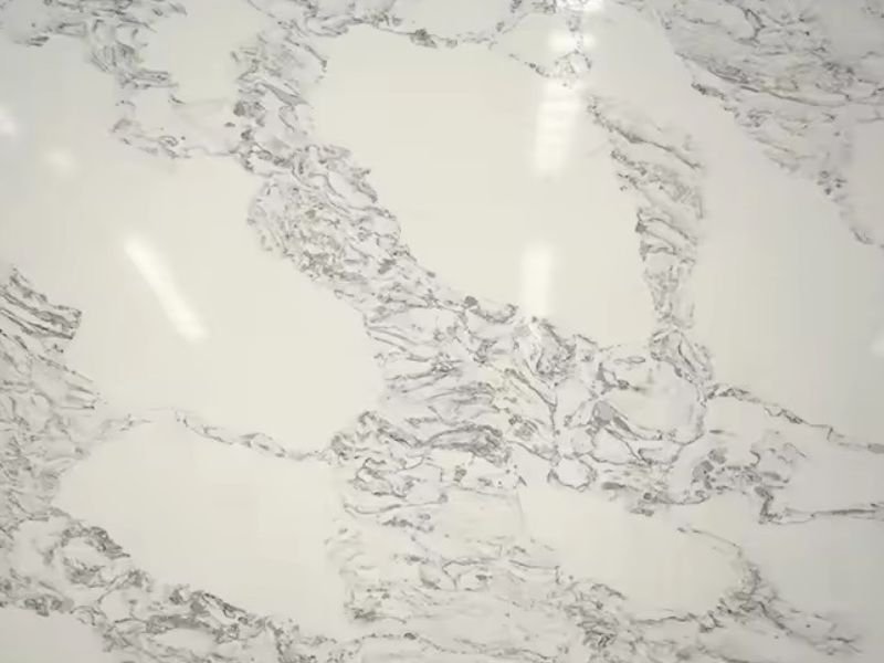 Marble Granite 2203, piedra blanca, veta gris (2)