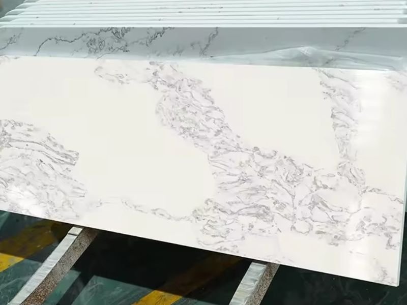 Marble Granite 2203, piedra blanca, veta gris (3)